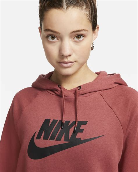 fleece-hoodie für damen nike sportswear essential|Nike Women's Sportswear Essential Fleece Hoodie .